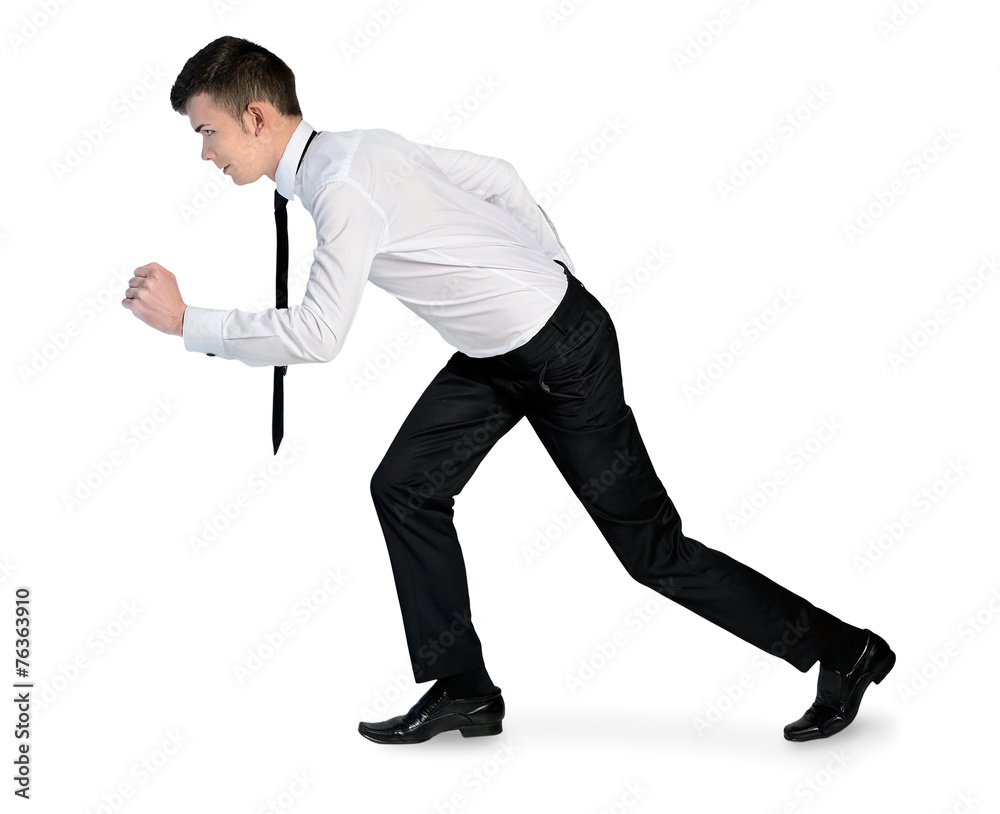 Business man run Business man run