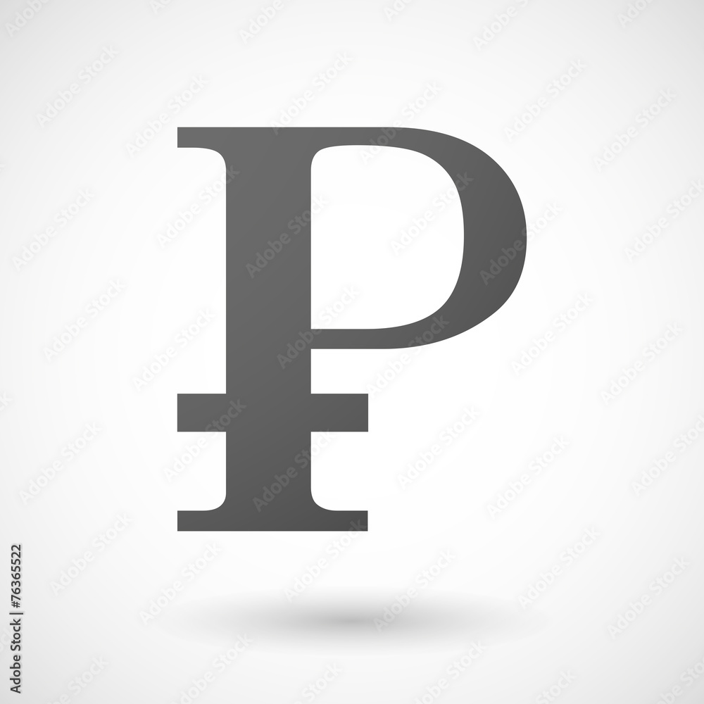 Obraz premium currency icon on white background