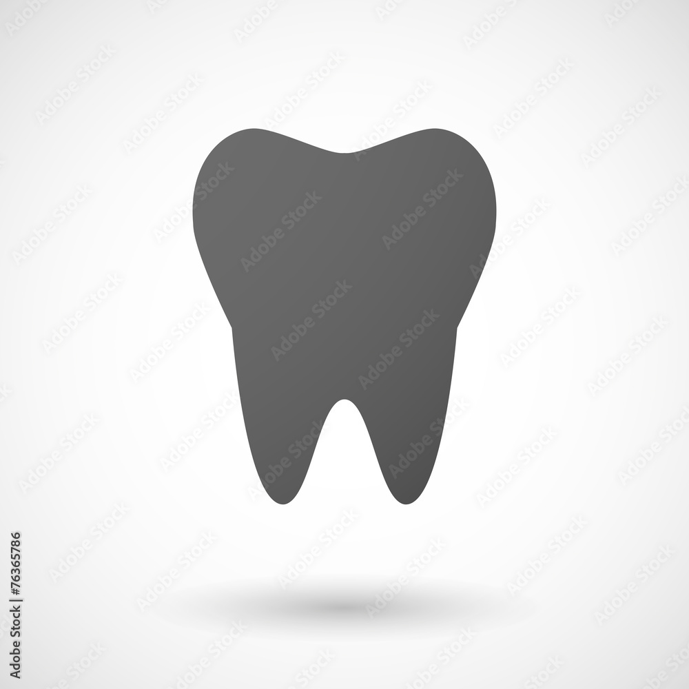 tooth  icon on white background