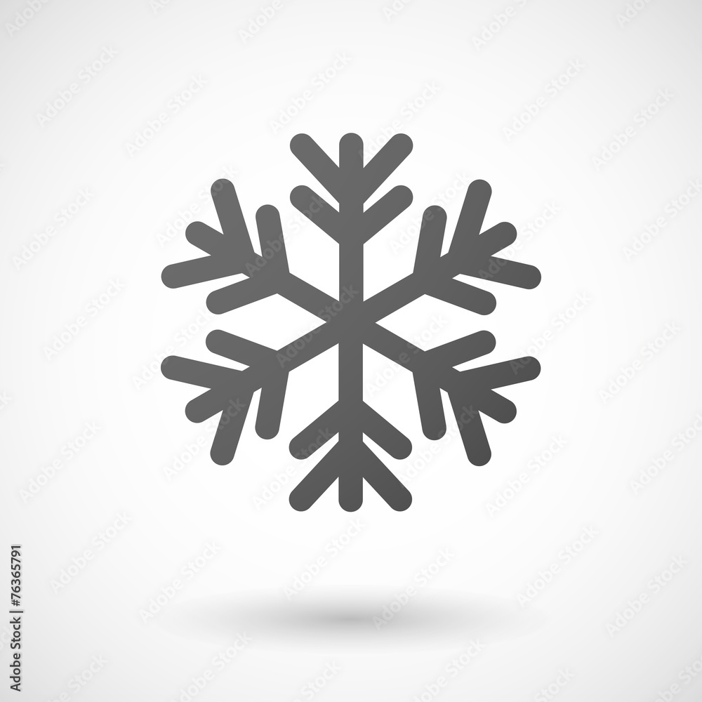 snow flake icon on white background snow flake icon on white background