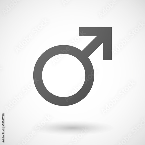 male icon on white background