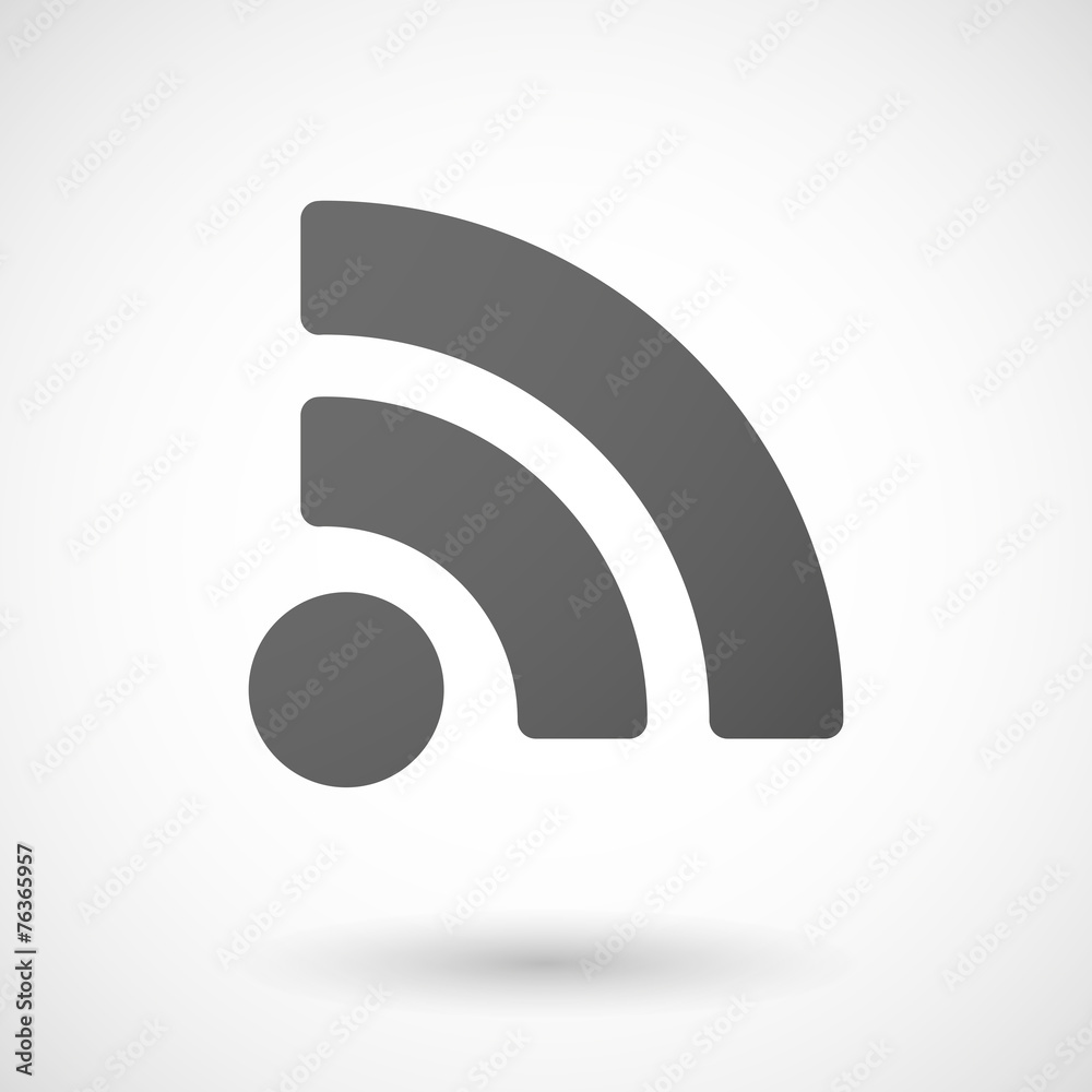 Fototapeta premium rss icon on white background