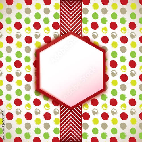 Decorative celebration card with artistic dots