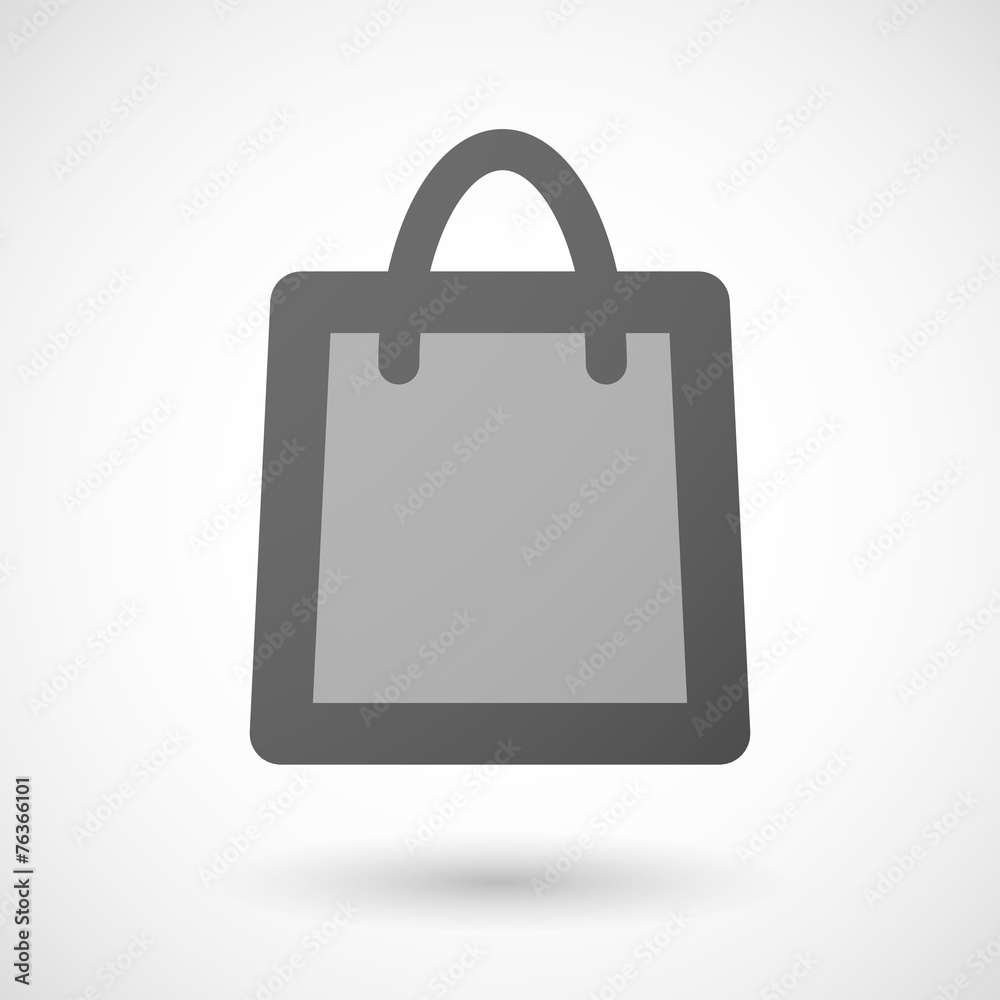 shopping bag icon on white background shopping bag icon on white background