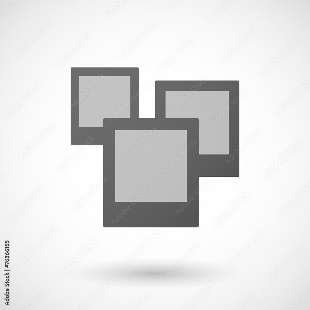bunch of photos icon on white background bunch of photos icon on white background