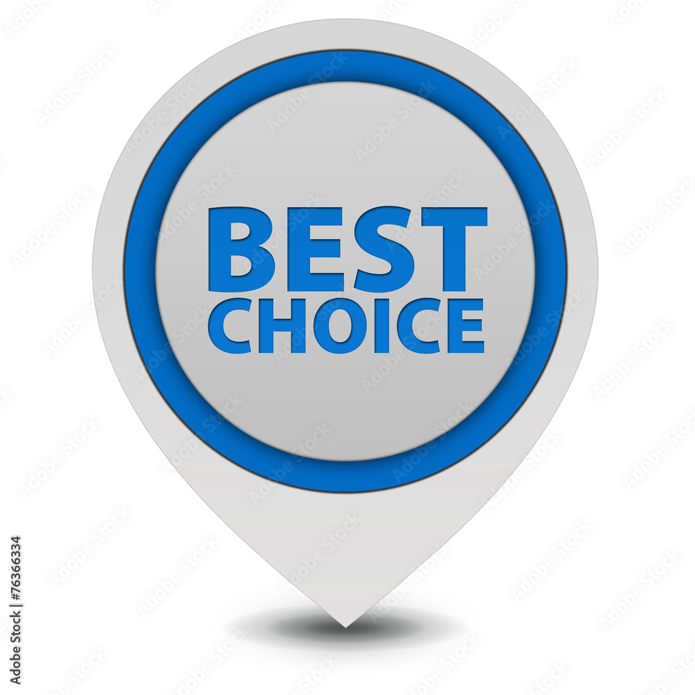 Best choice pointer icon on white background Best choice pointer icon on white background