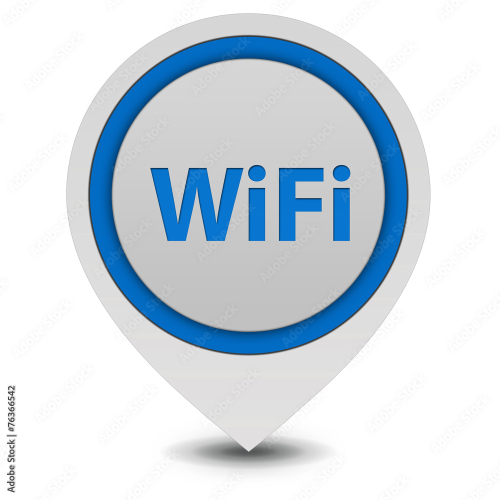 wifi pointer icon on white background wifi pointer icon on white background