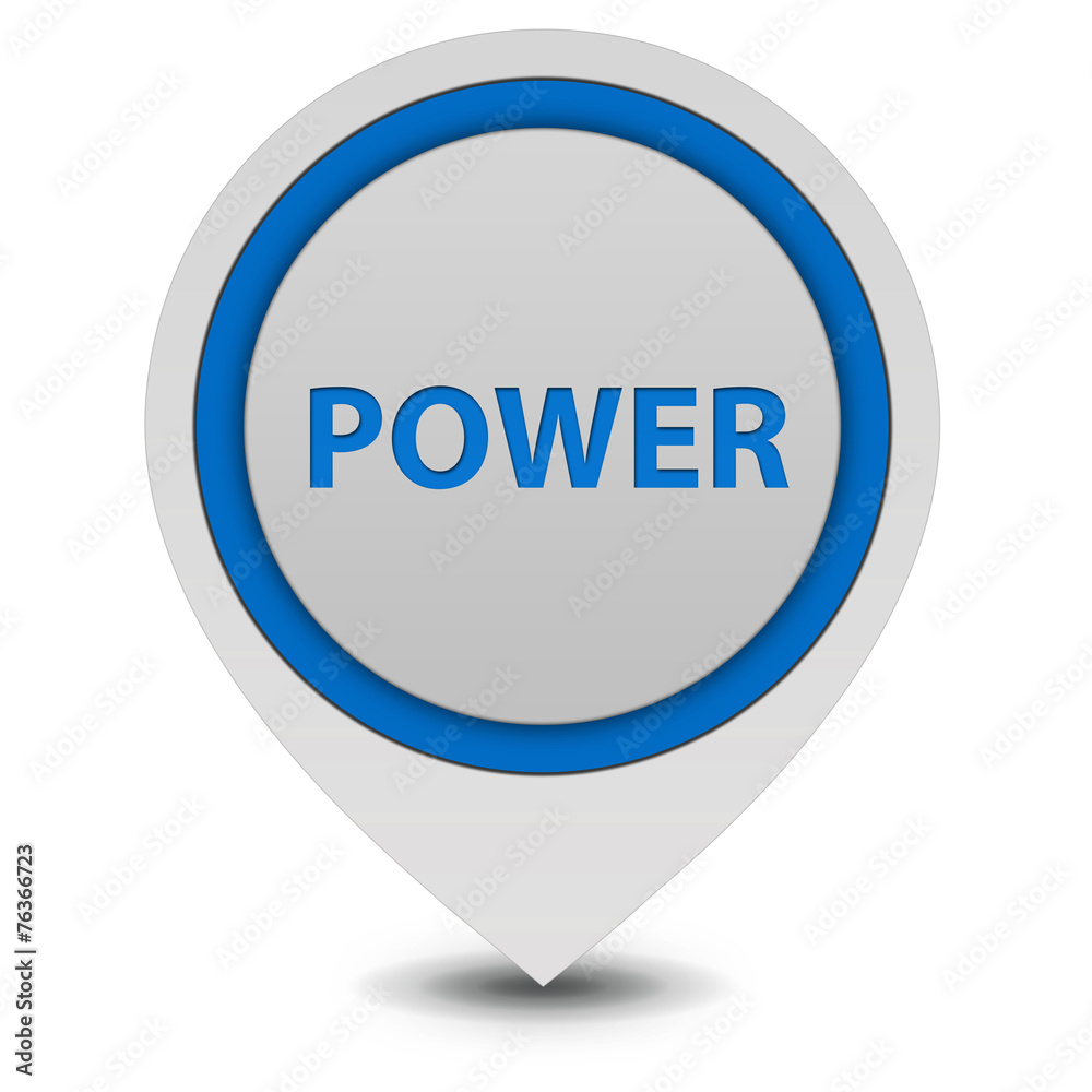 power pointer icon on white background power pointer icon on white background