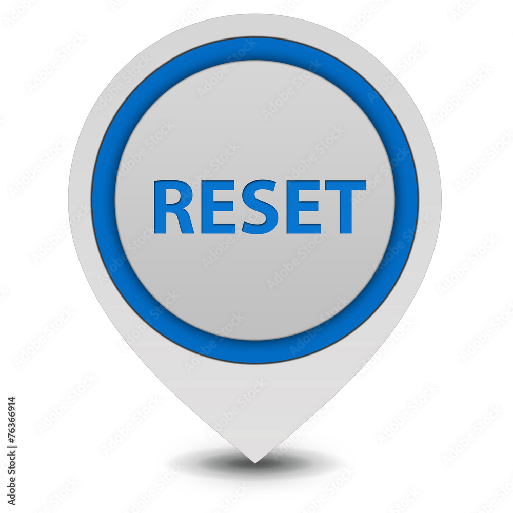 reset pointer icon on white background reset pointer icon on white background
