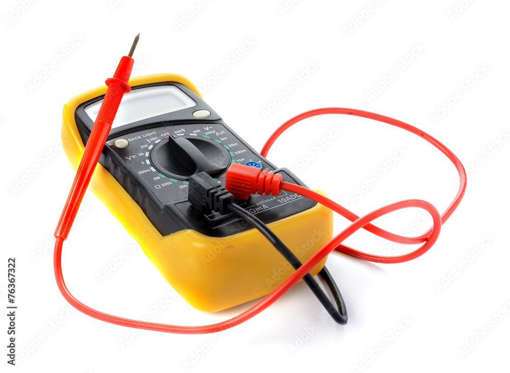 ohm meter isolate on white ohm meter isolate on white