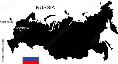 Russia vector map