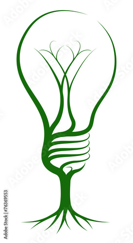 Lightbulb tree concept