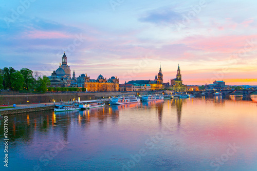Dresden Elbflorenz am Abend