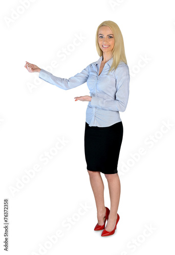 Business woman presenting