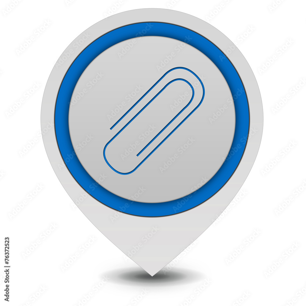 Clip pointer icon on white background Clip pointer icon on white background