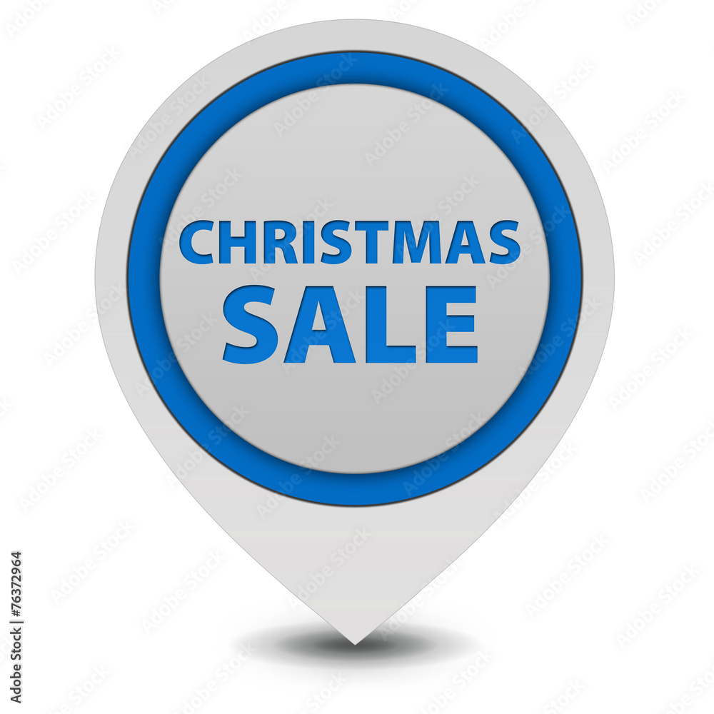 Christmas sale pointer icon on white background Christmas sale pointer icon on white background