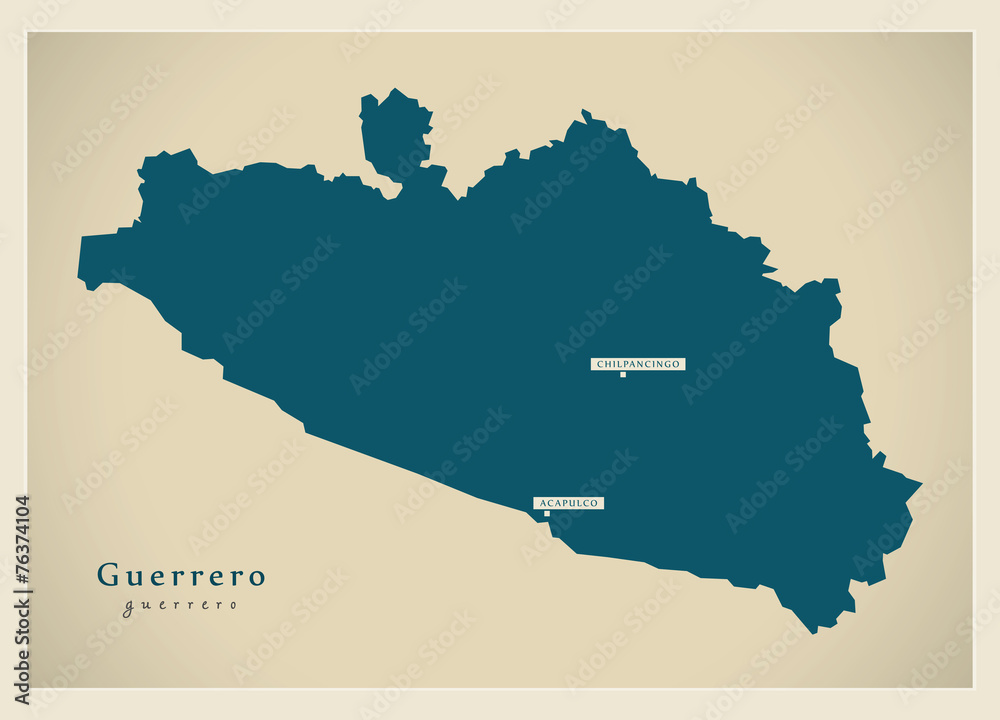 Modern Map - Guerrero MX