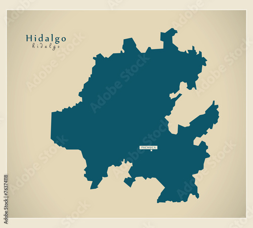 Modern Map - Hidalgo MX