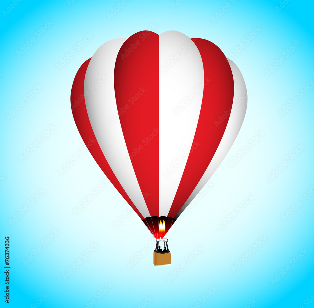 Naklejka premium mongolfiera, fuga, evasione, volare, salire, leggero