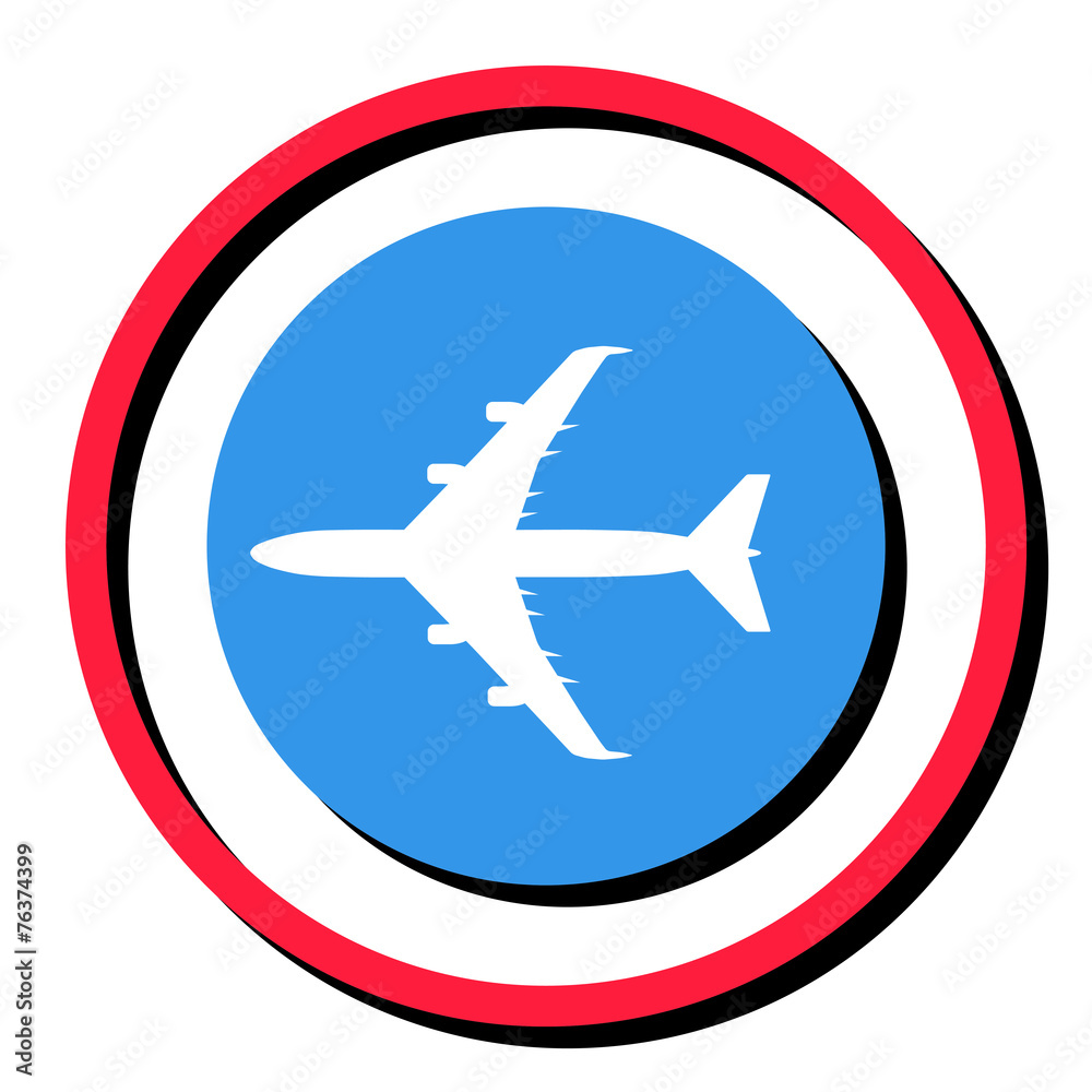 Airplane vector icon