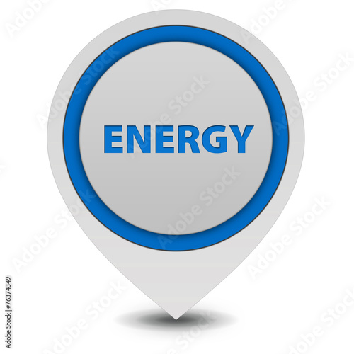 Energy pointer icon on white background