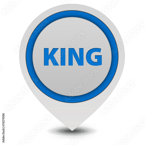 King pointer icon on white background