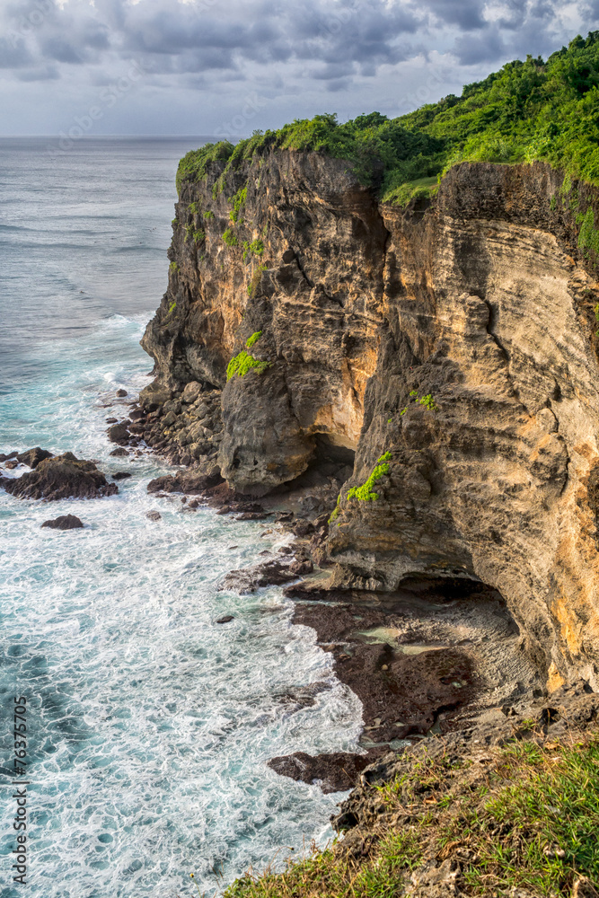Landscape of High Cliff on a Sunny Day Landscape of High Cliff on a Sunny Day