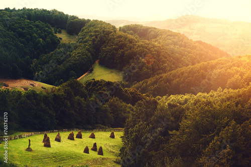 Billede på lærred Transylvania landscape