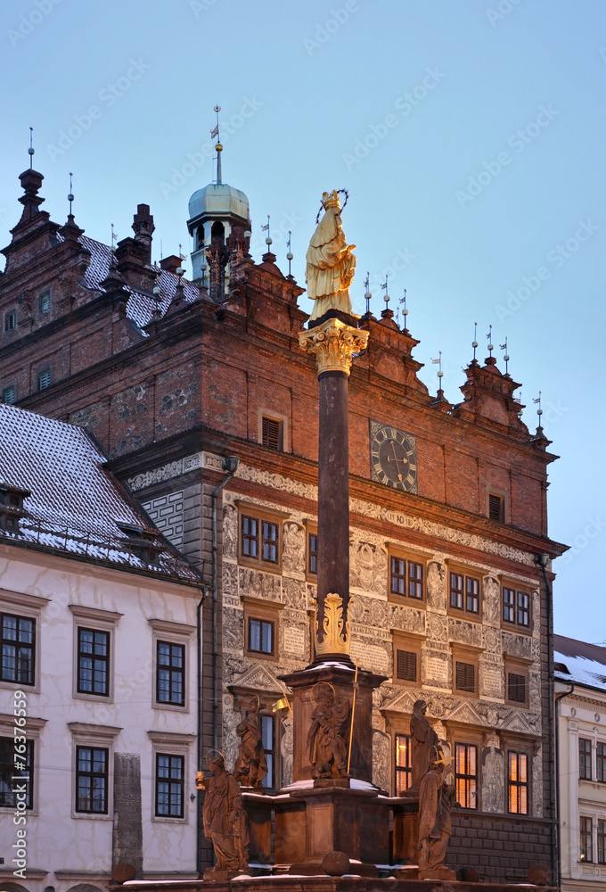 Fototapeta premium Plague column in Plzen. Czech Republic
