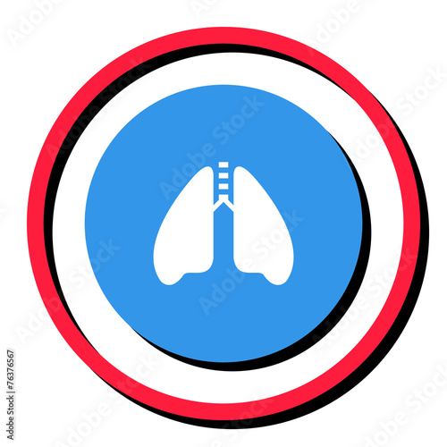 Lungs vector icon