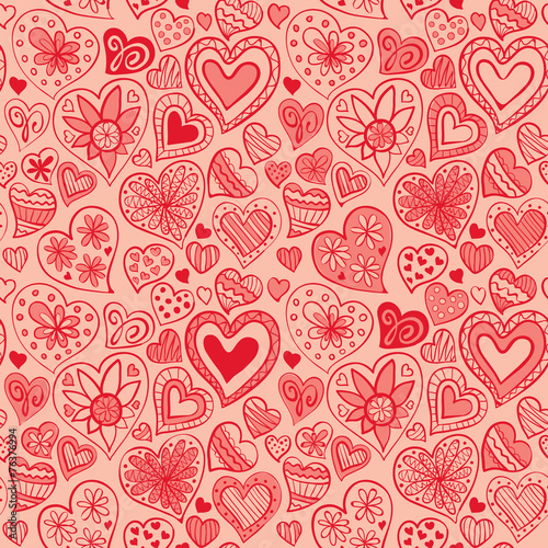 Valentine's pattern with heart