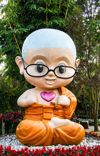 Buddhist novice model.