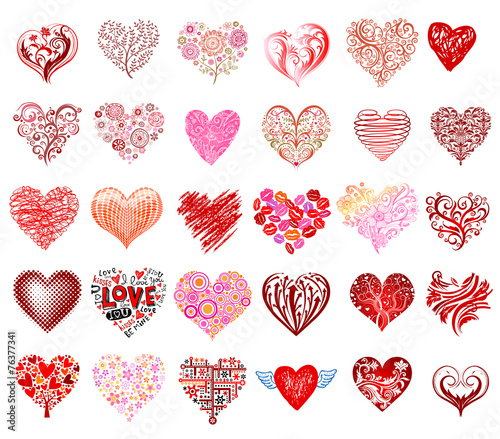 Vector hearts