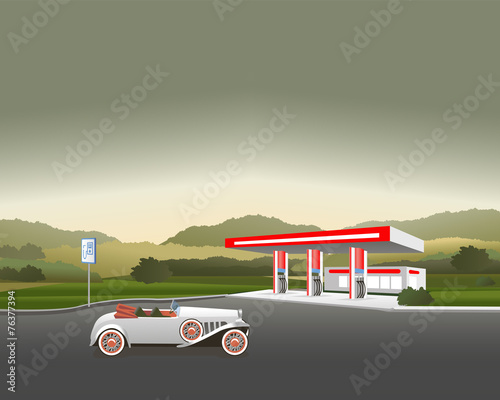 gas station