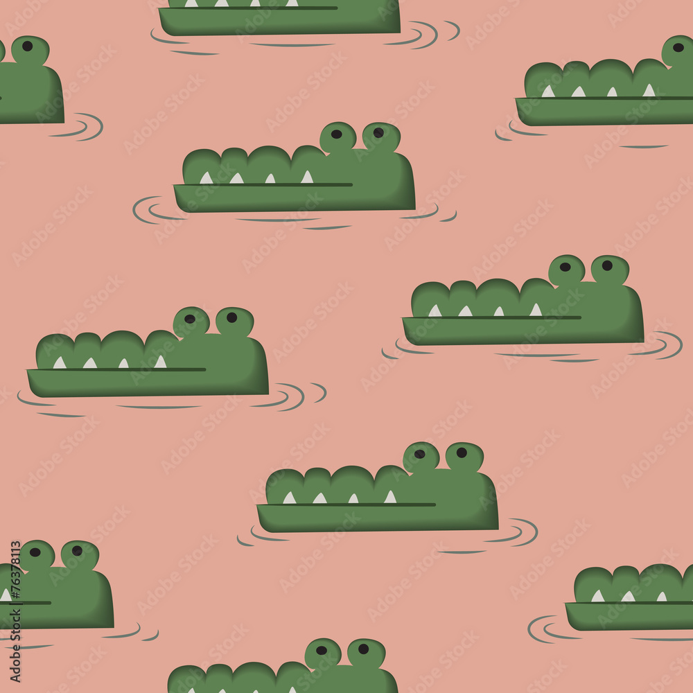 Obraz premium Crocodile doodle