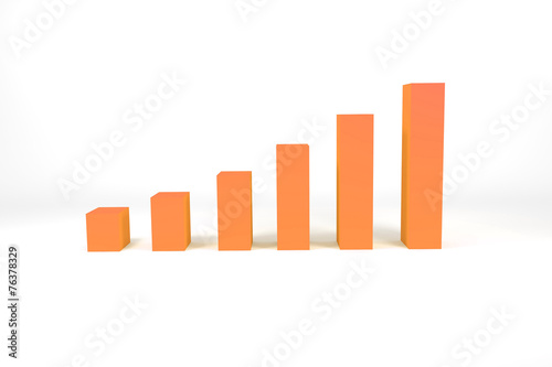 Free Download orange bar diagram on white surface - GFXLoad
