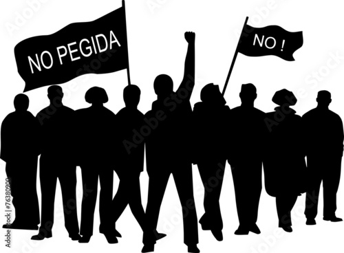 Protest gegen Pegida photo