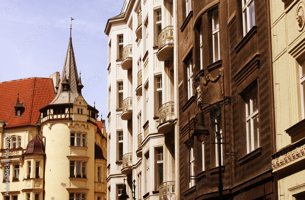 beautiful street in Prague