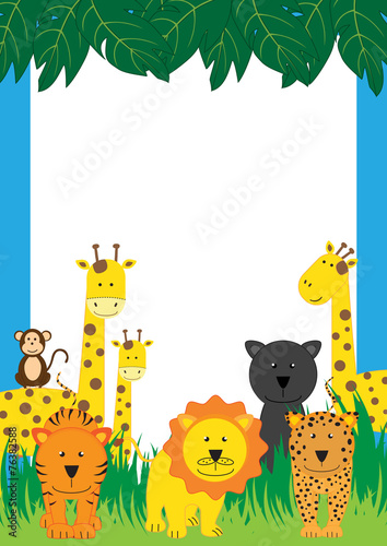 Fototapeta Naklejka Na Ścianę i Meble -  Animal frame