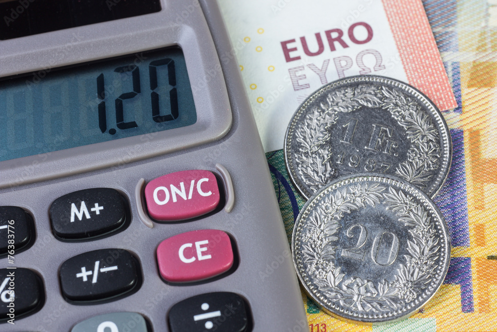 Schweizer Franken und Euro Stock Photo | Adobe Stock