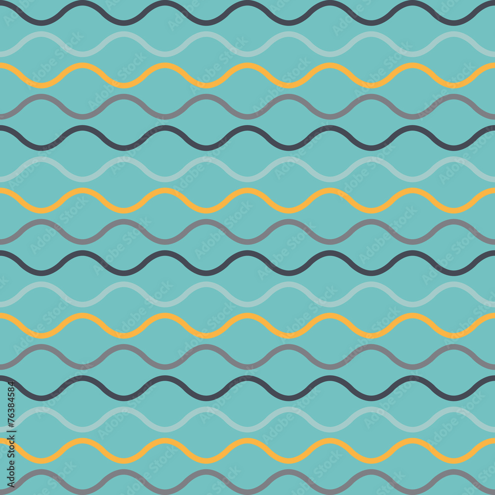Seamless pattern of colorful waves. Seamless pattern of colorful waves.