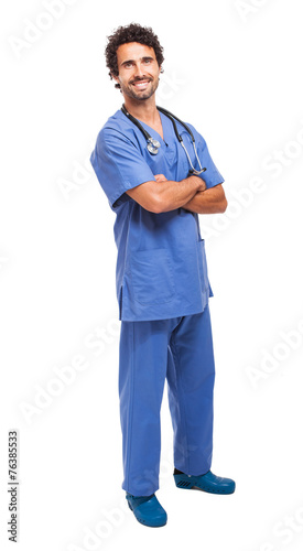 Male nurse full length portrait © Minerva Studio