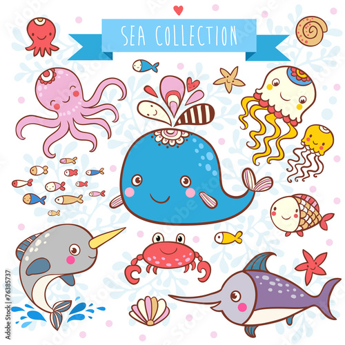 Sea Animals Collection.