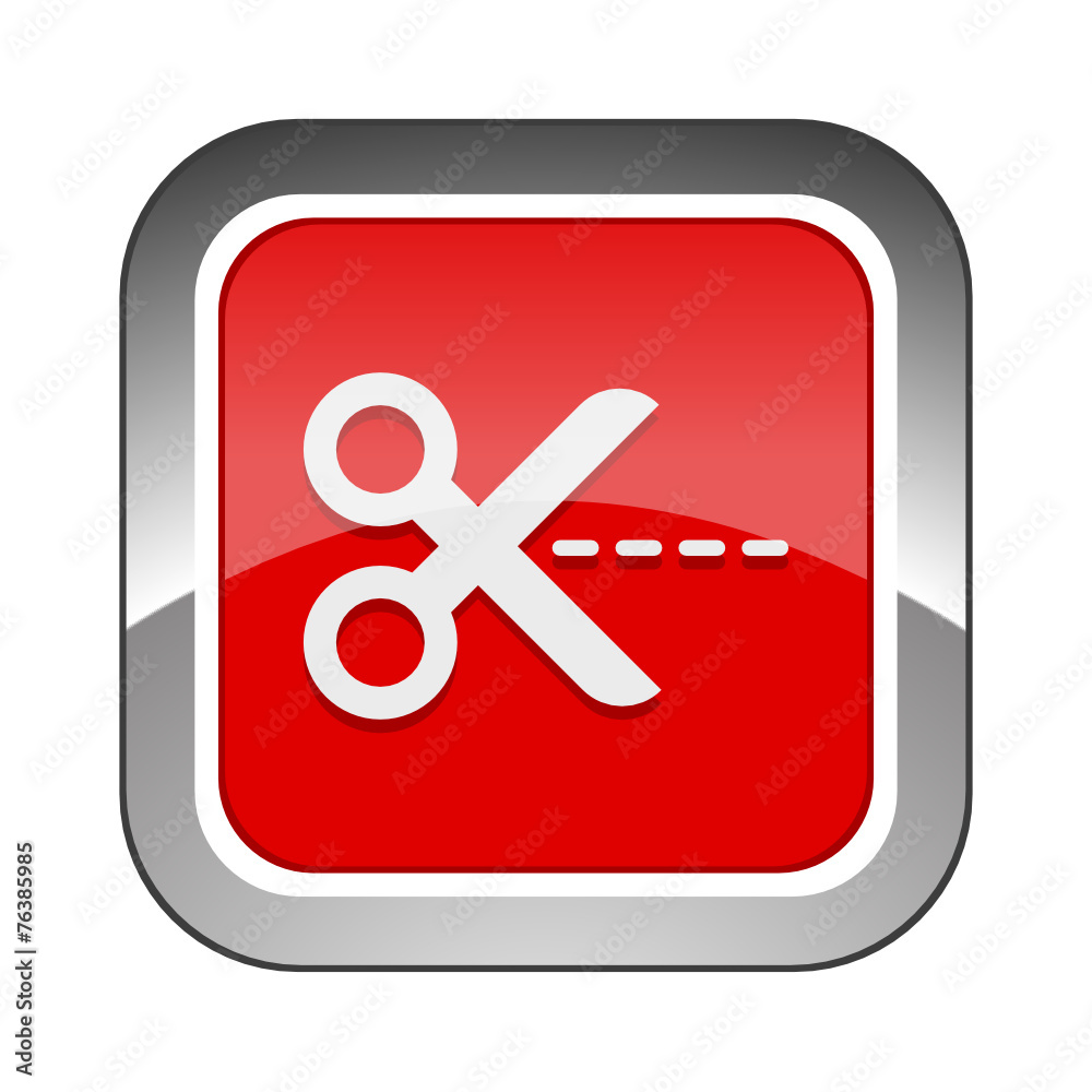 Chrome Square Button Chrome Square Button