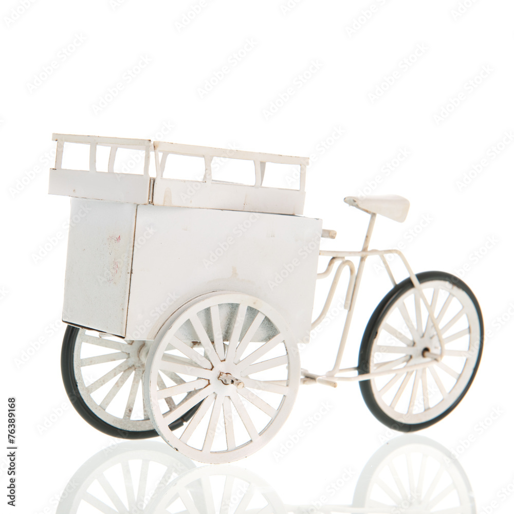 White transport bike