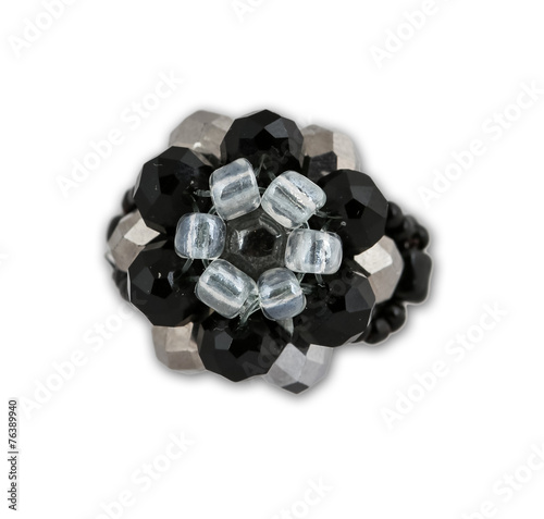 Black and white crystal clu...