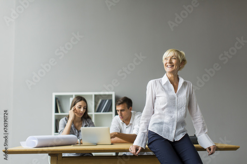 Woman working in the office