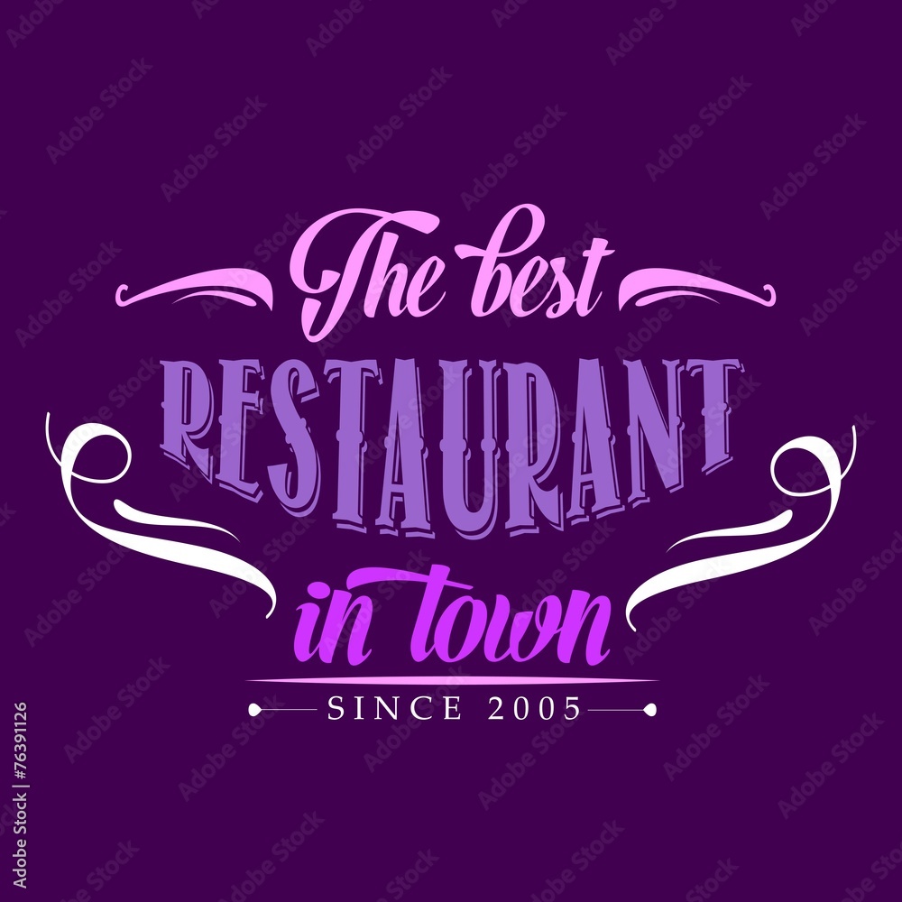 retro restaurant poster