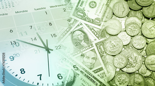 Tapety artystyczne Time is money
