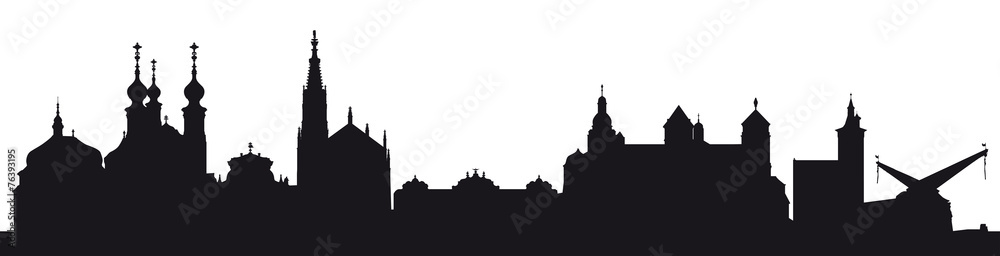 Würzburg Skyline (Silhouette)